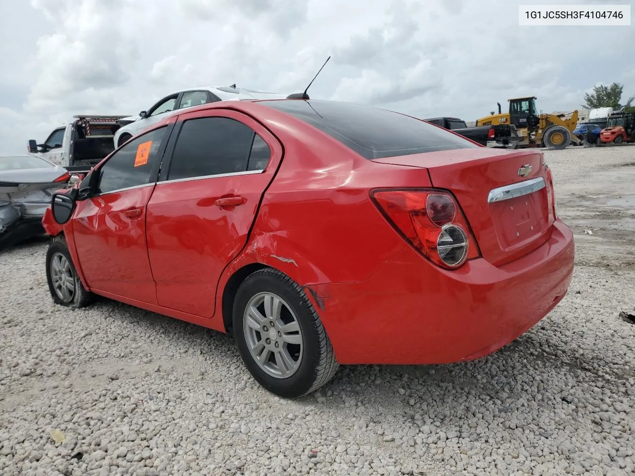 2015 Chevrolet Sonic Lt VIN: 1G1JC5SH3F4104746 Lot: 70278204