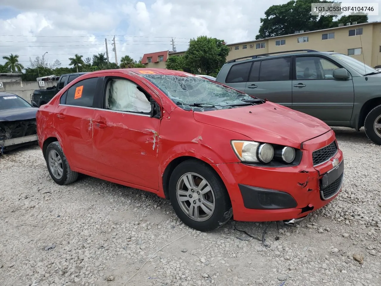 2015 Chevrolet Sonic Lt VIN: 1G1JC5SH3F4104746 Lot: 70278204