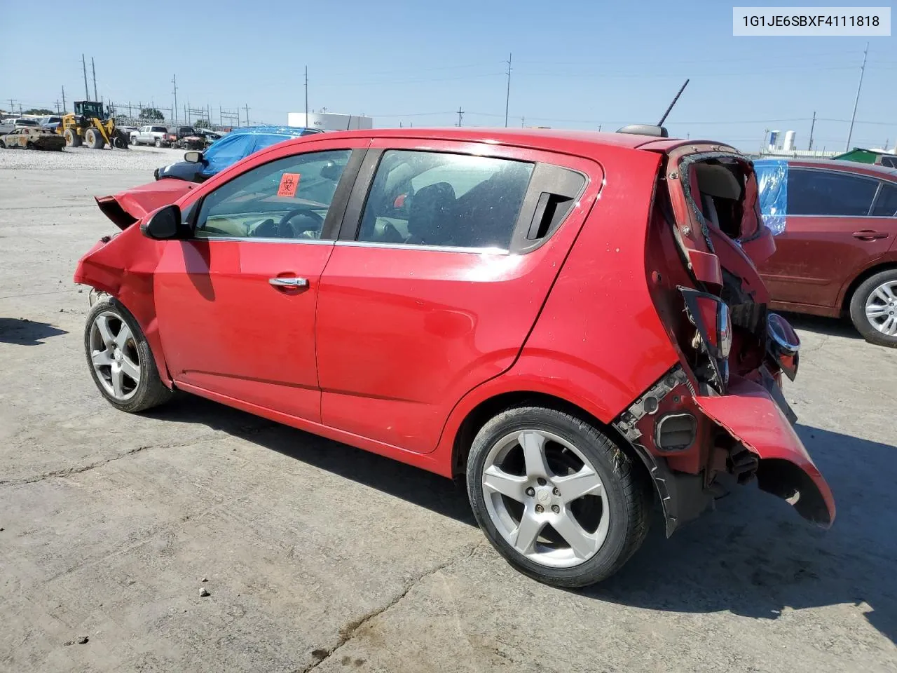 1G1JE6SBXF4111818 2015 Chevrolet Sonic Ltz