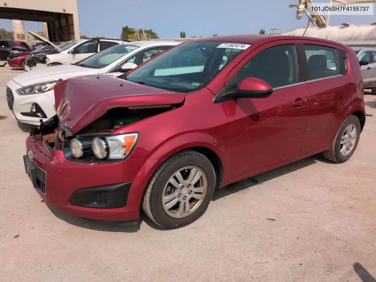 1G1JC6SH7F4155737 2015 Chevrolet Sonic Lt