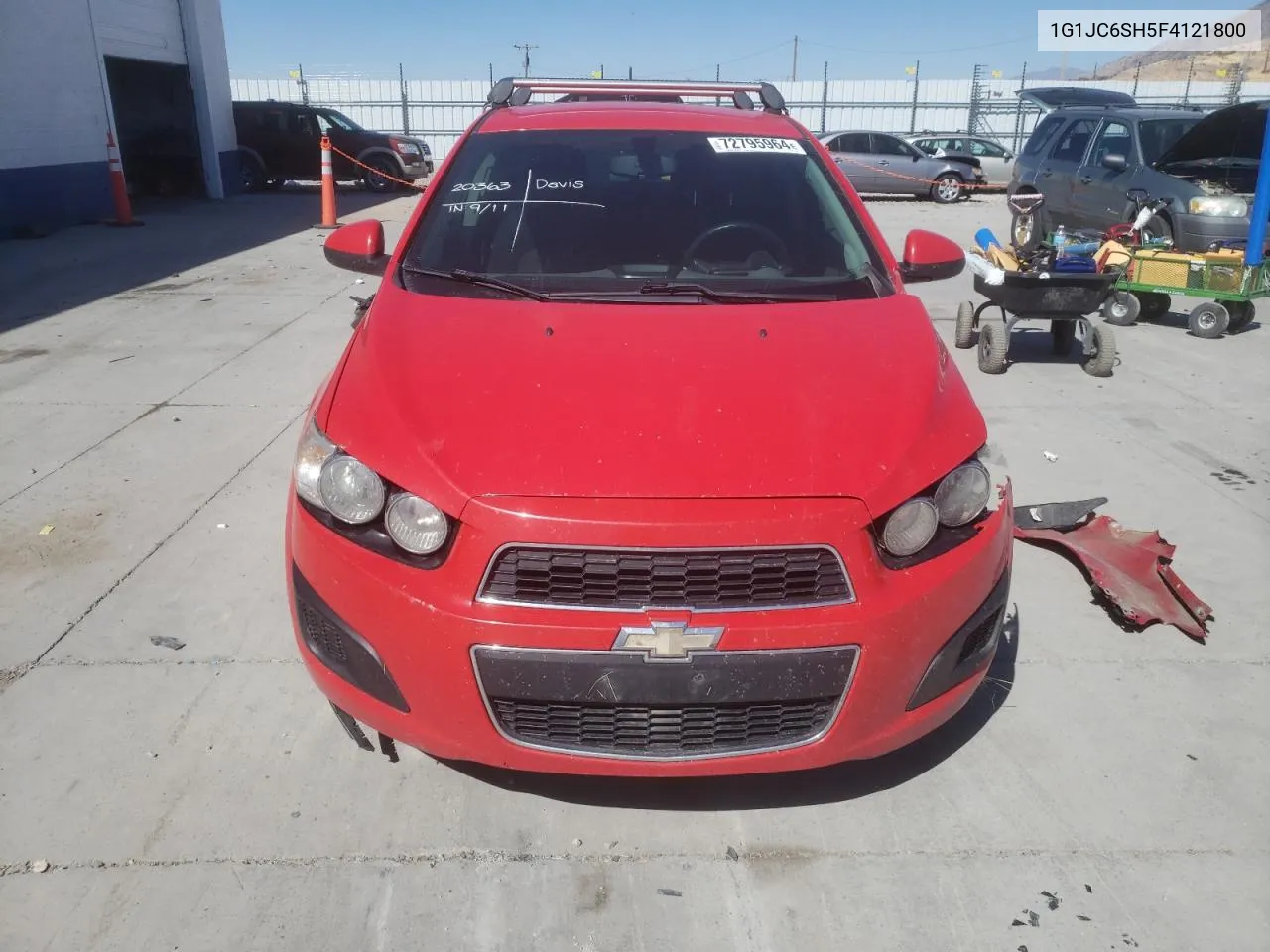 2015 Chevrolet Sonic Lt VIN: 1G1JC6SH5F4121800 Lot: 72795964