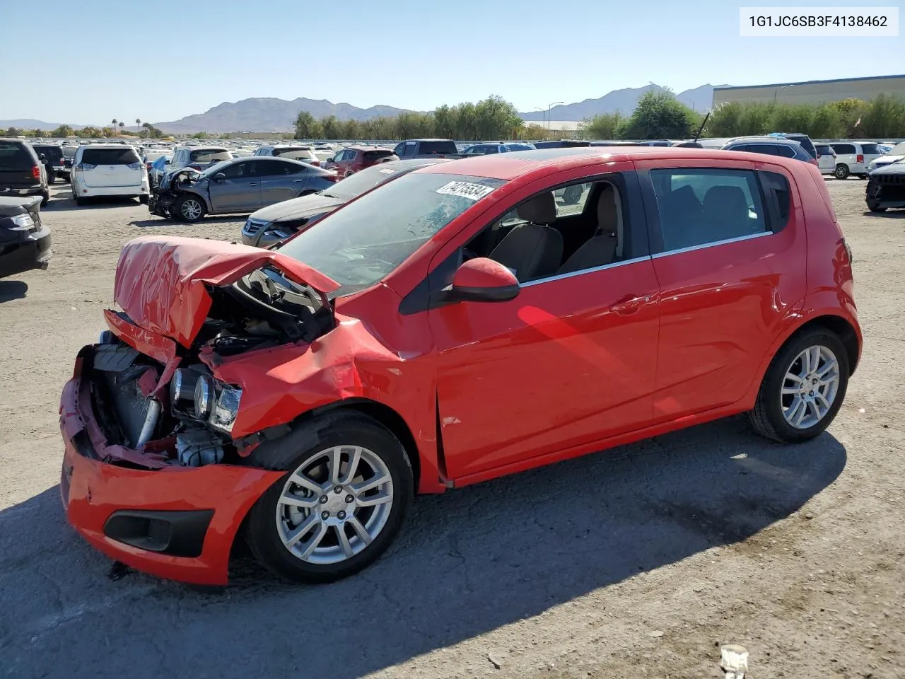 2015 Chevrolet Sonic Lt VIN: 1G1JC6SB3F4138462 Lot: 74215534