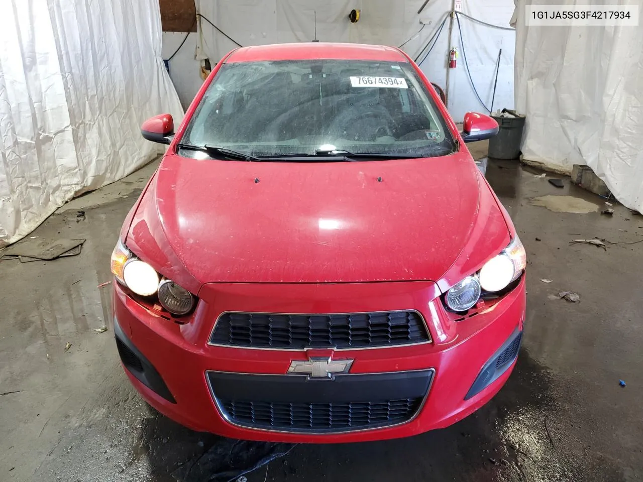 2015 Chevrolet Sonic Ls VIN: 1G1JA5SG3F4217934 Lot: 76674394