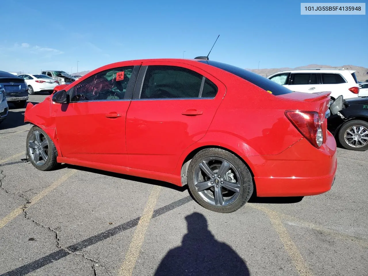 2015 Chevrolet Sonic Rs VIN: 1G1JG5SB5F4135948 Lot: 78258254