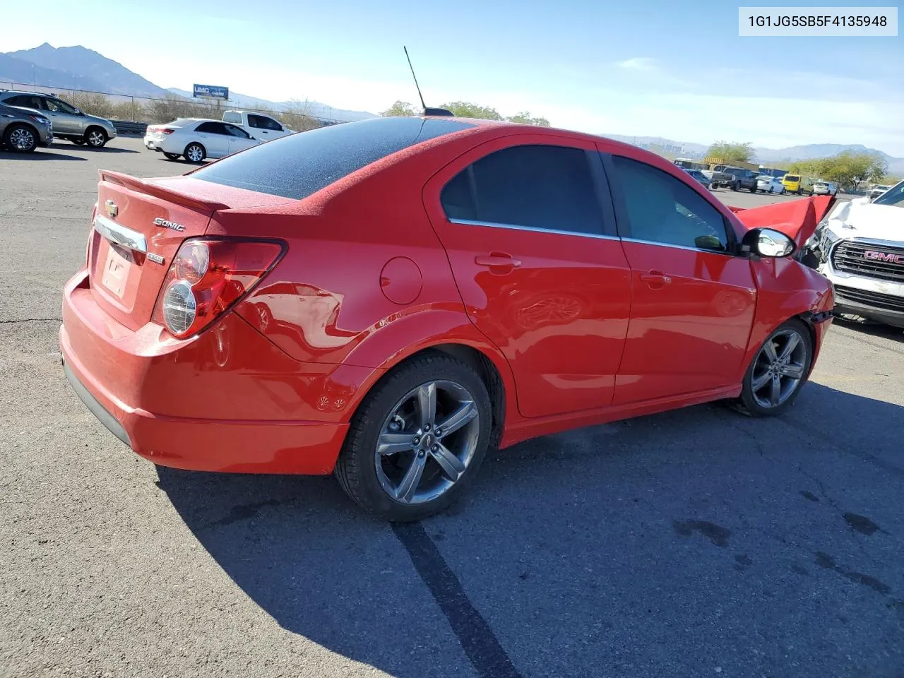 2015 Chevrolet Sonic Rs VIN: 1G1JG5SB5F4135948 Lot: 78258254