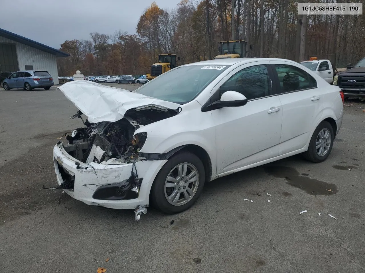 2015 Chevrolet Sonic Lt VIN: 1G1JC5SH8F4151190 Lot: 78298244