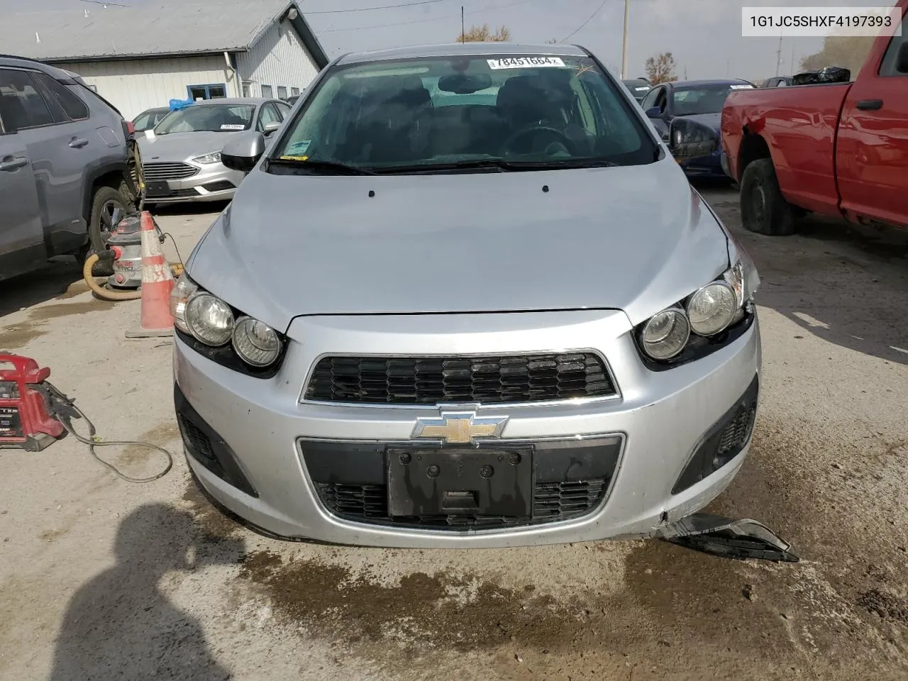 2015 Chevrolet Sonic Lt VIN: 1G1JC5SHXF4197393 Lot: 78451664