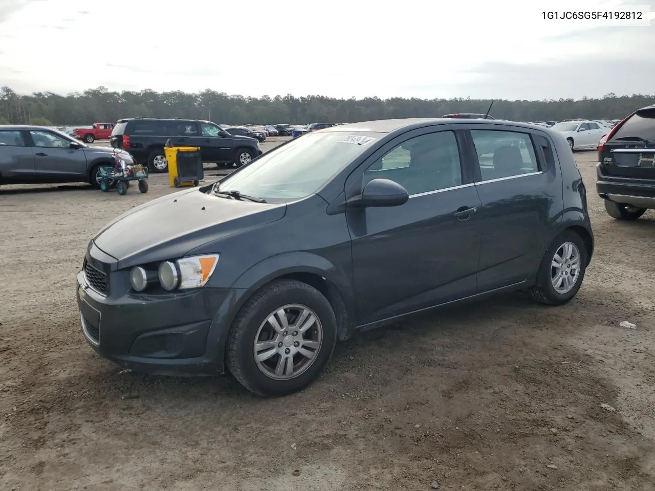 2015 Chevrolet Sonic Lt VIN: 1G1JC6SG5F4192812 Lot: 79348444