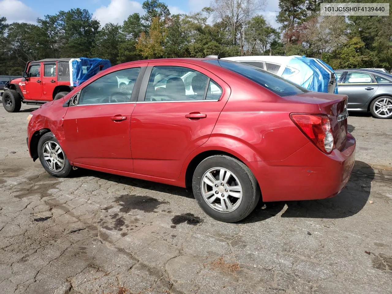 2015 Chevrolet Sonic Lt VIN: 1G1JC5SH0F4139440 Lot: 80159754