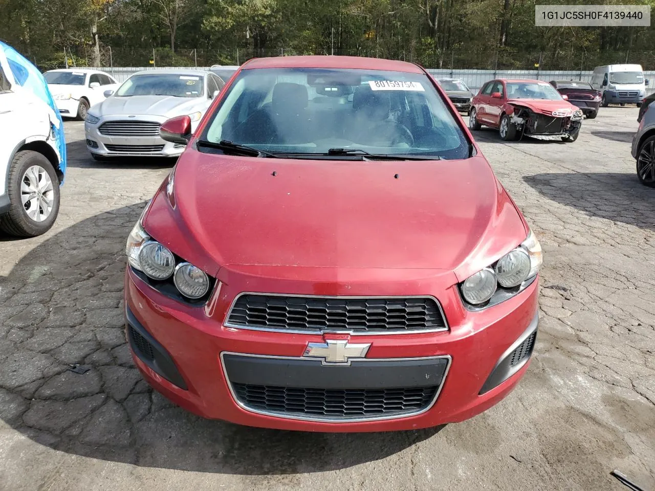 2015 Chevrolet Sonic Lt VIN: 1G1JC5SH0F4139440 Lot: 80159754