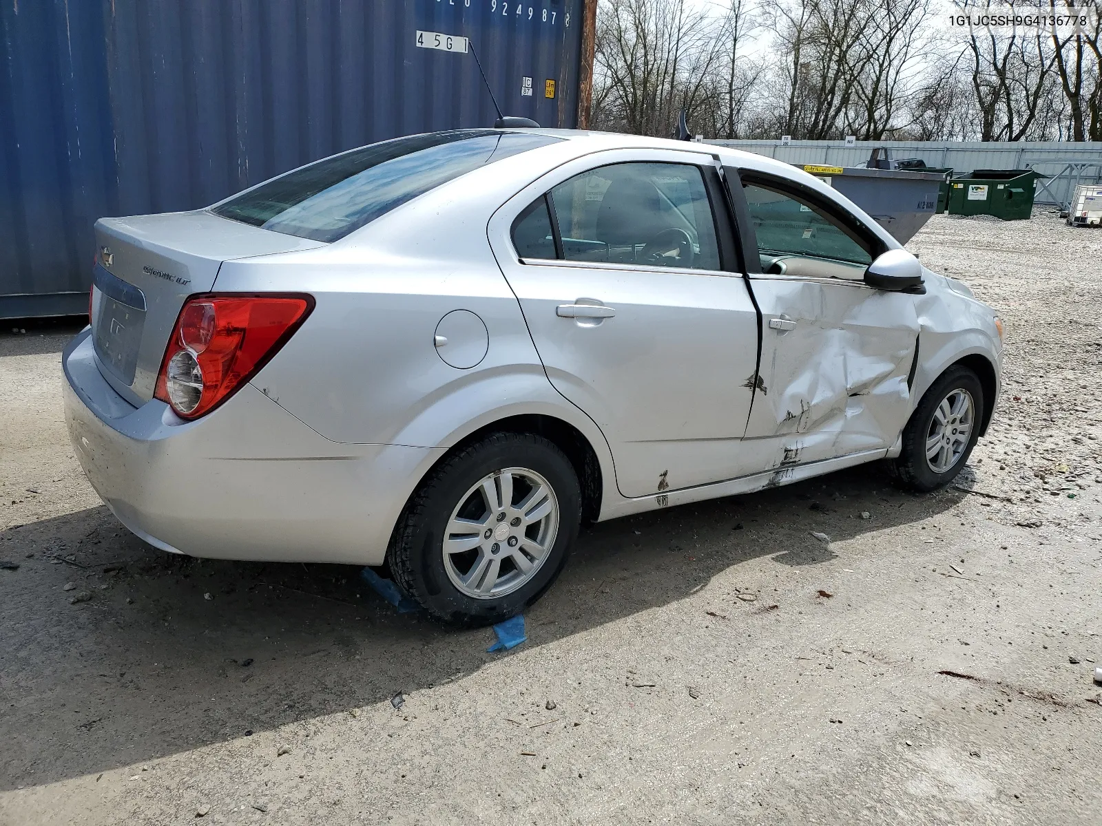 2016 Chevrolet Sonic Lt VIN: 1G1JC5SH9G4136778 Lot: 50891454