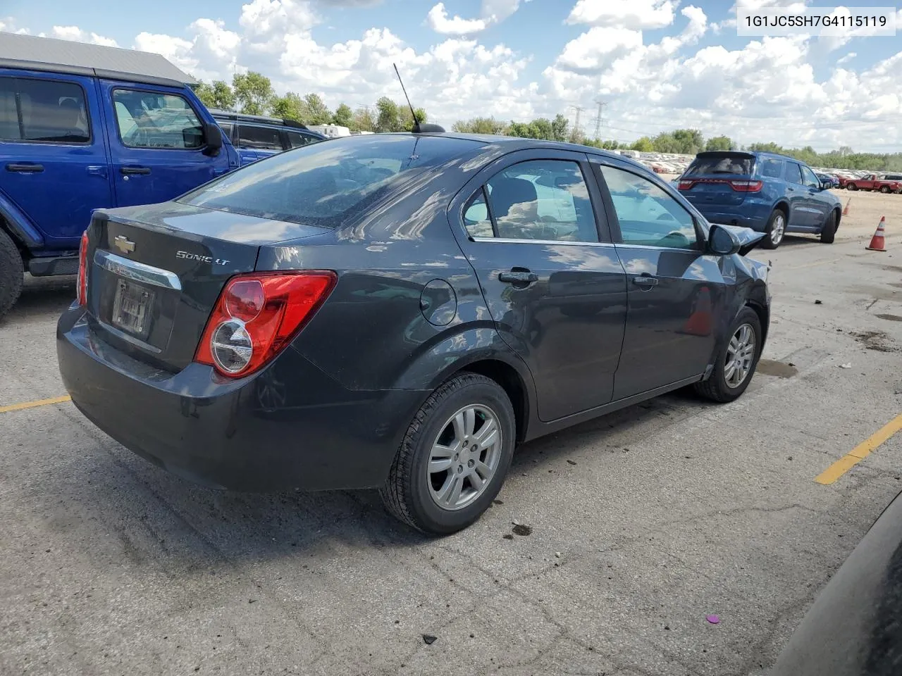 2016 Chevrolet Sonic Lt VIN: 1G1JC5SH7G4115119 Lot: 58872654