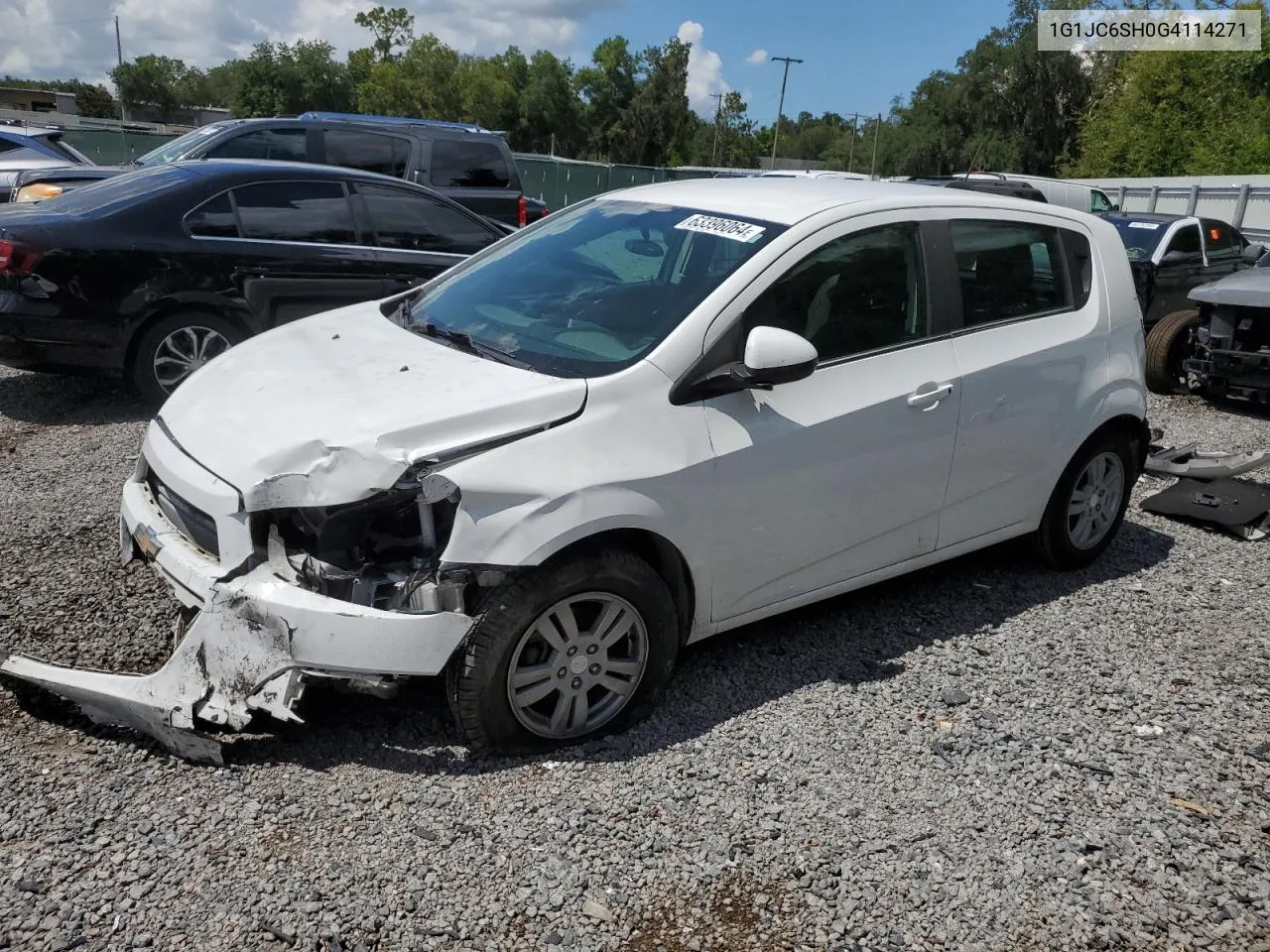 2016 Chevrolet Sonic Lt VIN: 1G1JC6SH0G4114271 Lot: 63396064