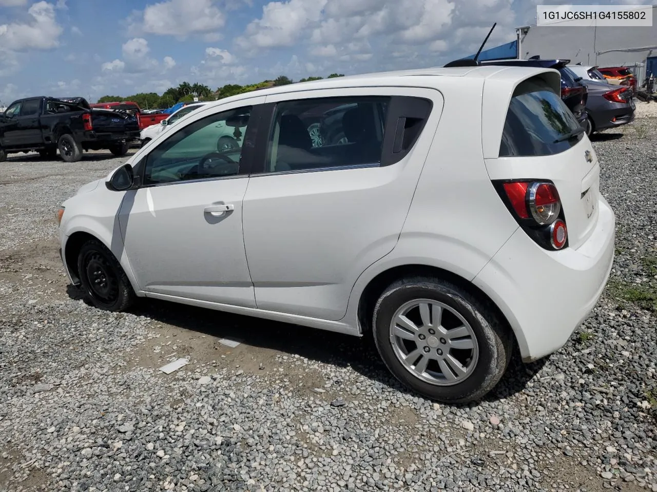 1G1JC6SH1G4155802 2016 Chevrolet Sonic Lt