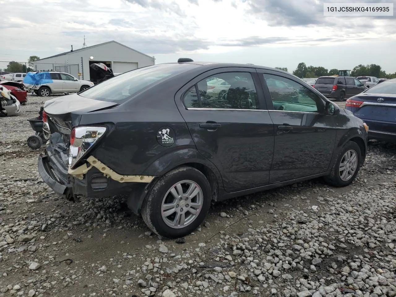 2016 Chevrolet Sonic Lt VIN: 1G1JC5SHXG4169935 Lot: 69254094