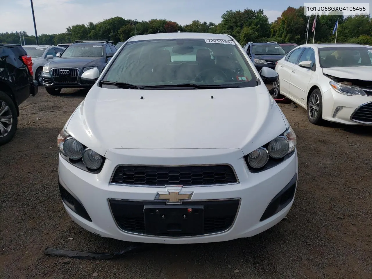 2016 Chevrolet Sonic Lt VIN: 1G1JC6SGXG4105455 Lot: 72013164