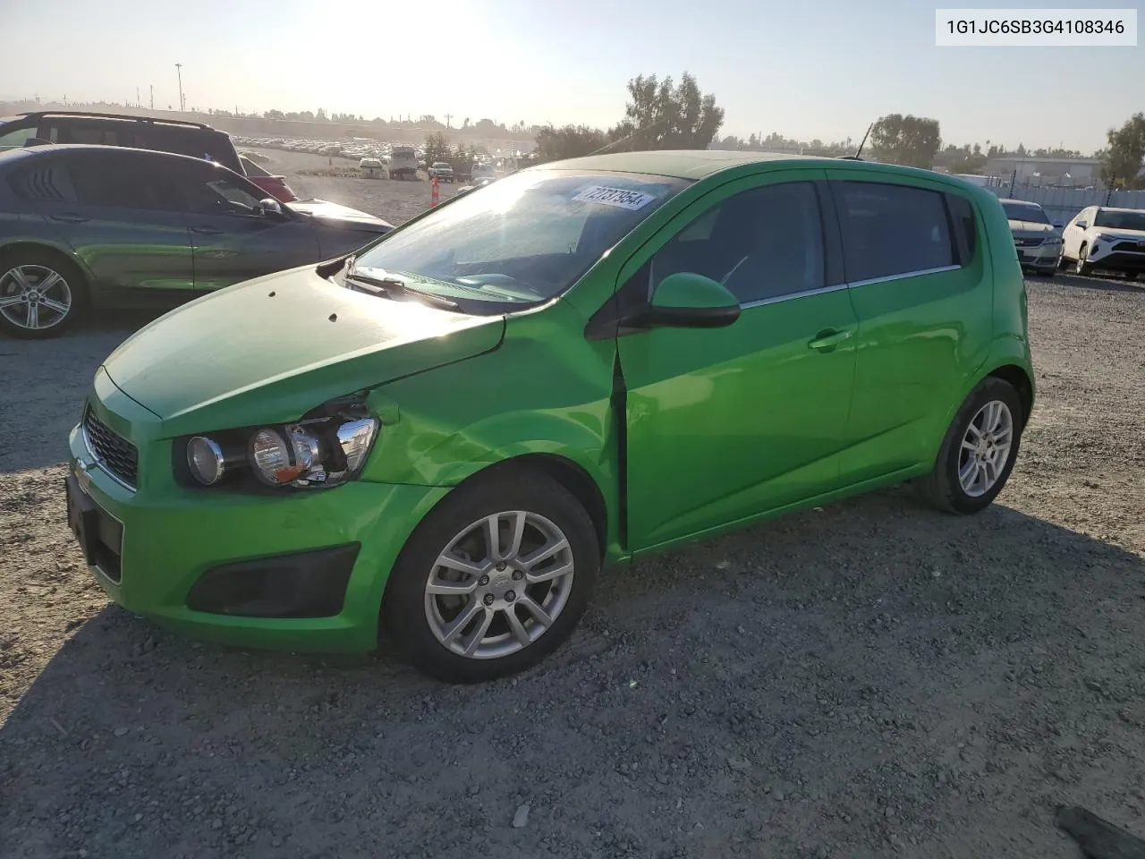 2016 Chevrolet Sonic Lt VIN: 1G1JC6SB3G4108346 Lot: 72737954