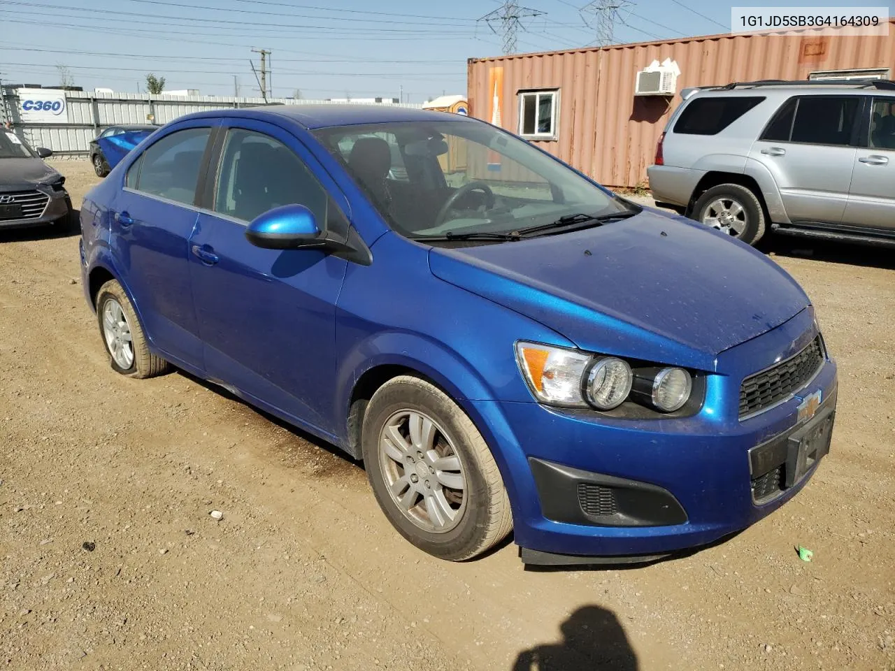 2016 Chevrolet Sonic Lt VIN: 1G1JD5SB3G4164309 Lot: 73765314