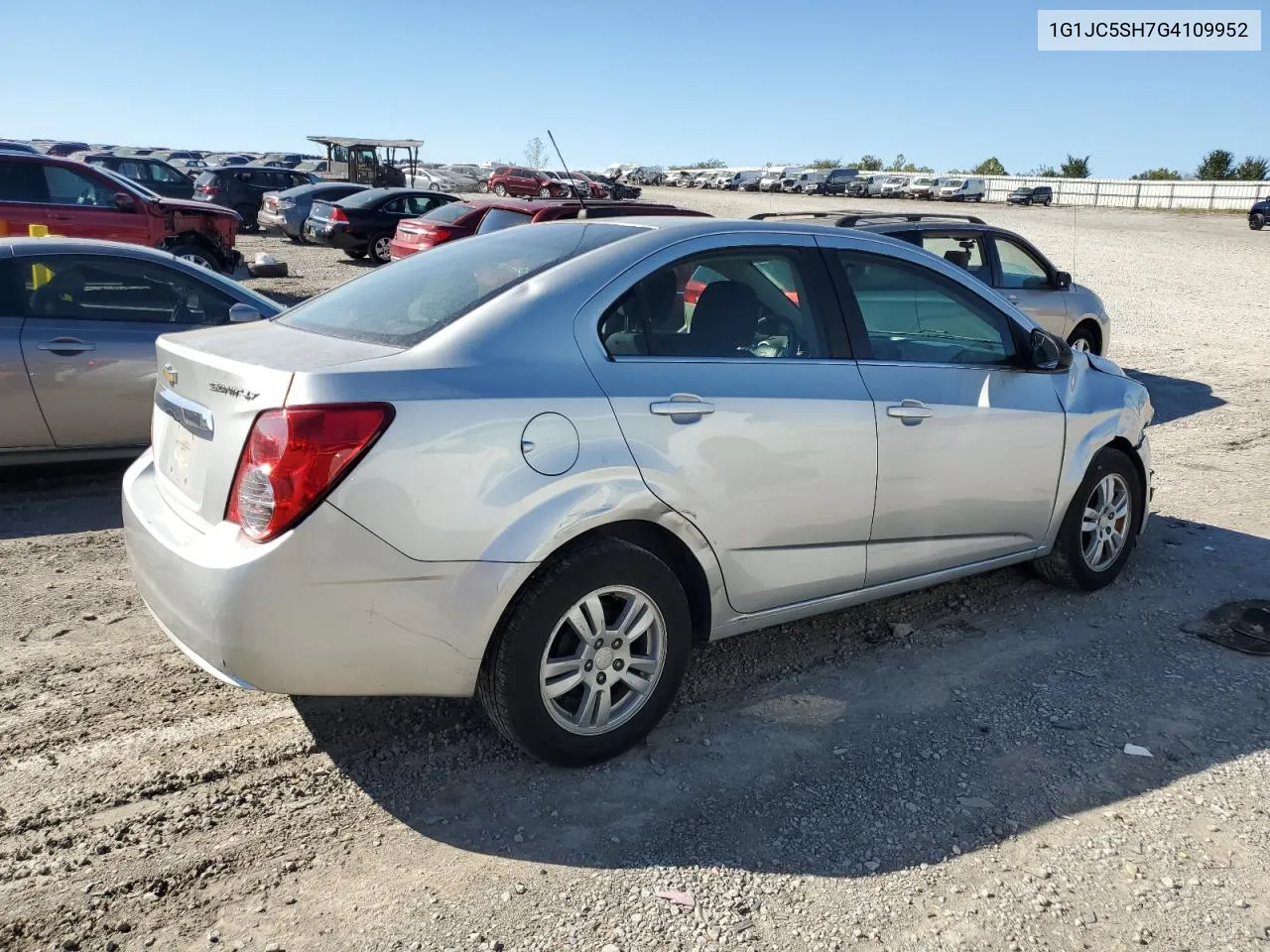 2016 Chevrolet Sonic Lt VIN: 1G1JC5SH7G4109952 Lot: 74133334