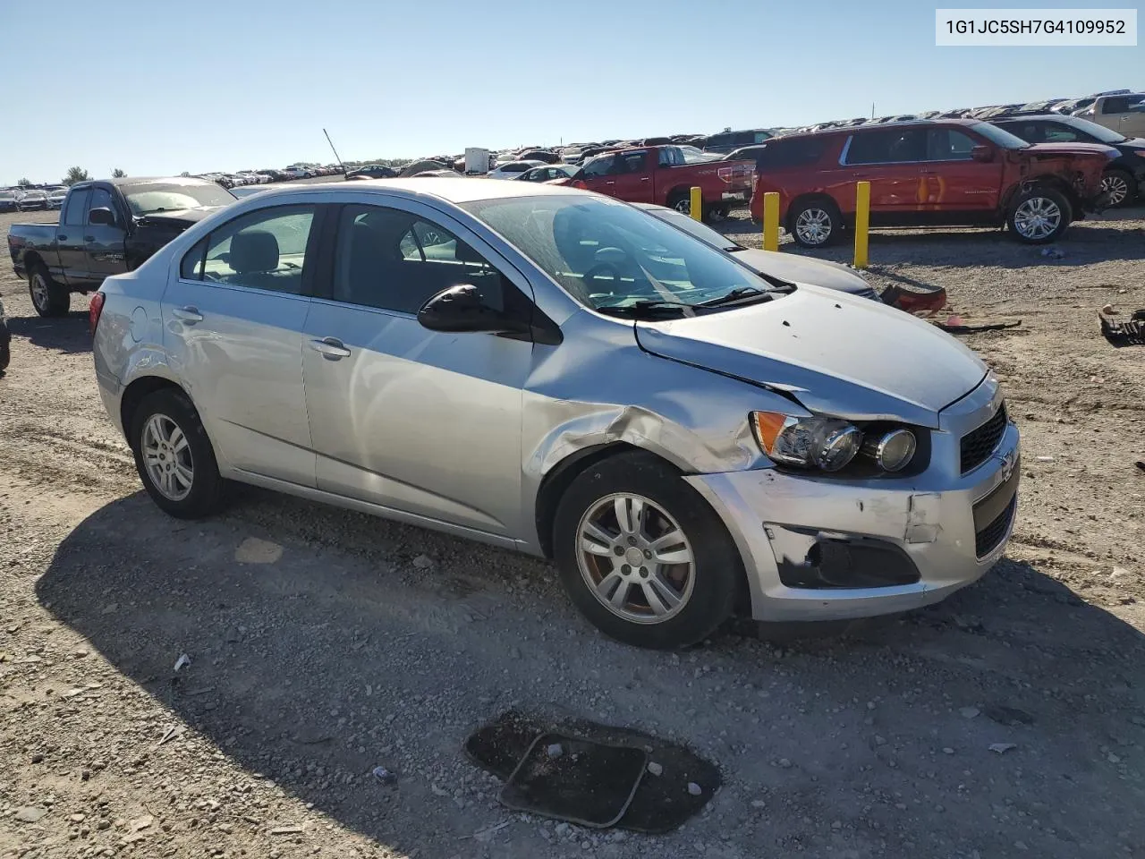 2016 Chevrolet Sonic Lt VIN: 1G1JC5SH7G4109952 Lot: 74133334