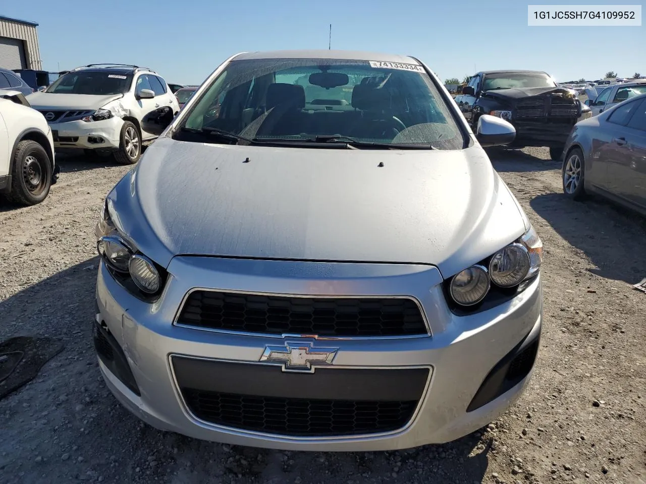 2016 Chevrolet Sonic Lt VIN: 1G1JC5SH7G4109952 Lot: 74133334