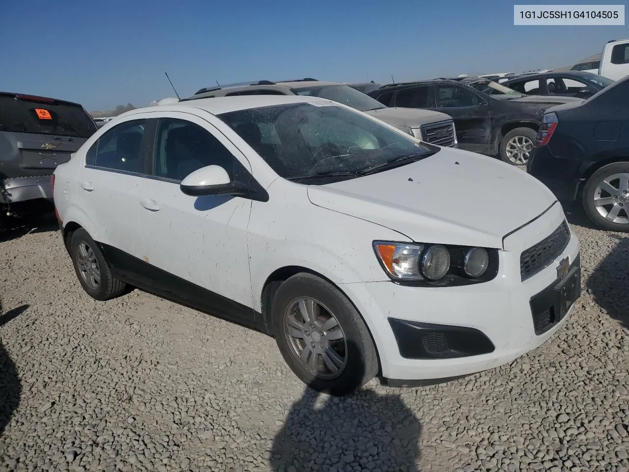 2016 Chevrolet Sonic Lt VIN: 1G1JC5SH1G4104505 Lot: 74614304