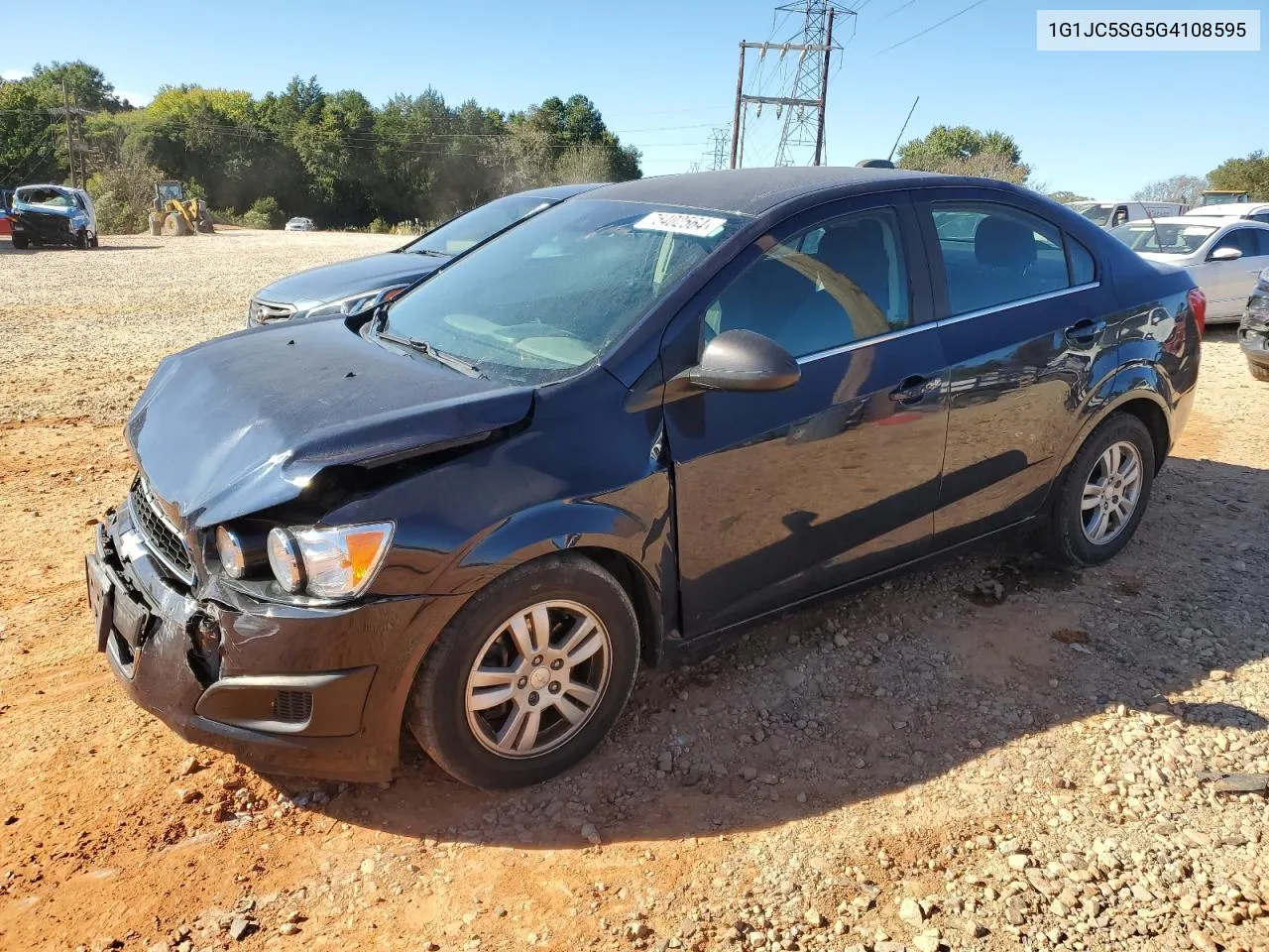 2016 Chevrolet Sonic Lt VIN: 1G1JC5SG5G4108595 Lot: 75402564