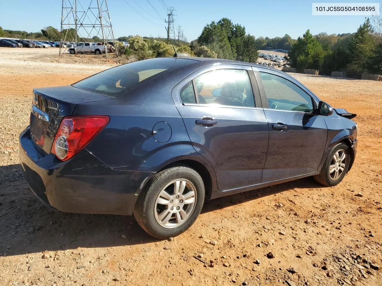 2016 Chevrolet Sonic Lt VIN: 1G1JC5SG5G4108595 Lot: 75402564