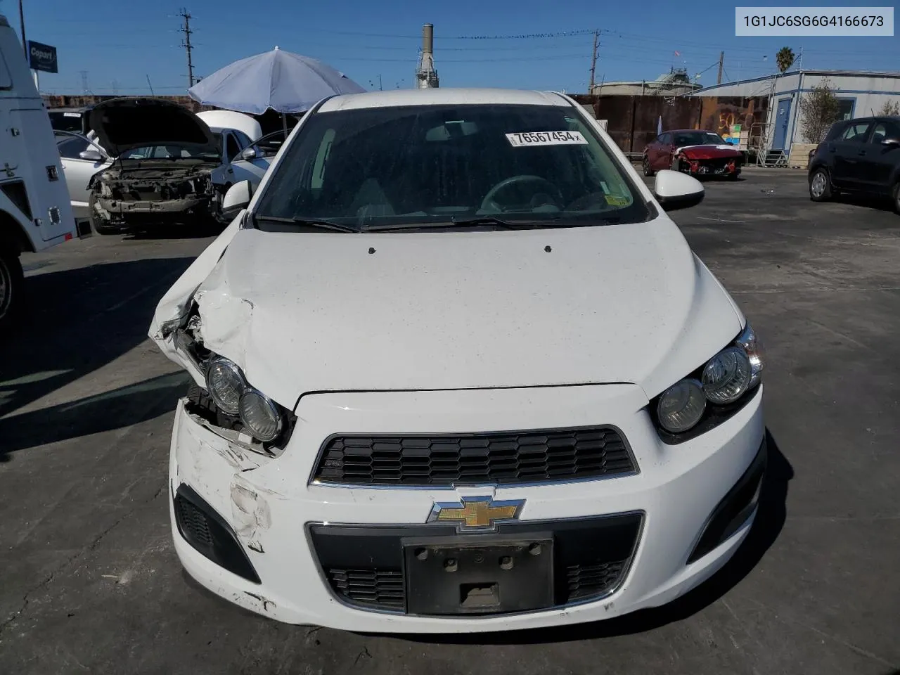 2016 Chevrolet Sonic Lt VIN: 1G1JC6SG6G4166673 Lot: 76567454