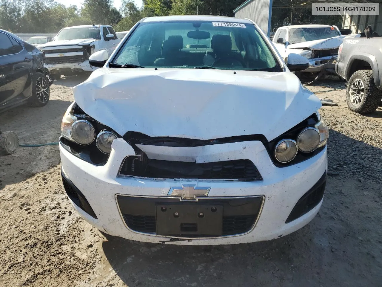 2016 Chevrolet Sonic Lt VIN: 1G1JC5SH4G4178209 Lot: 77136004