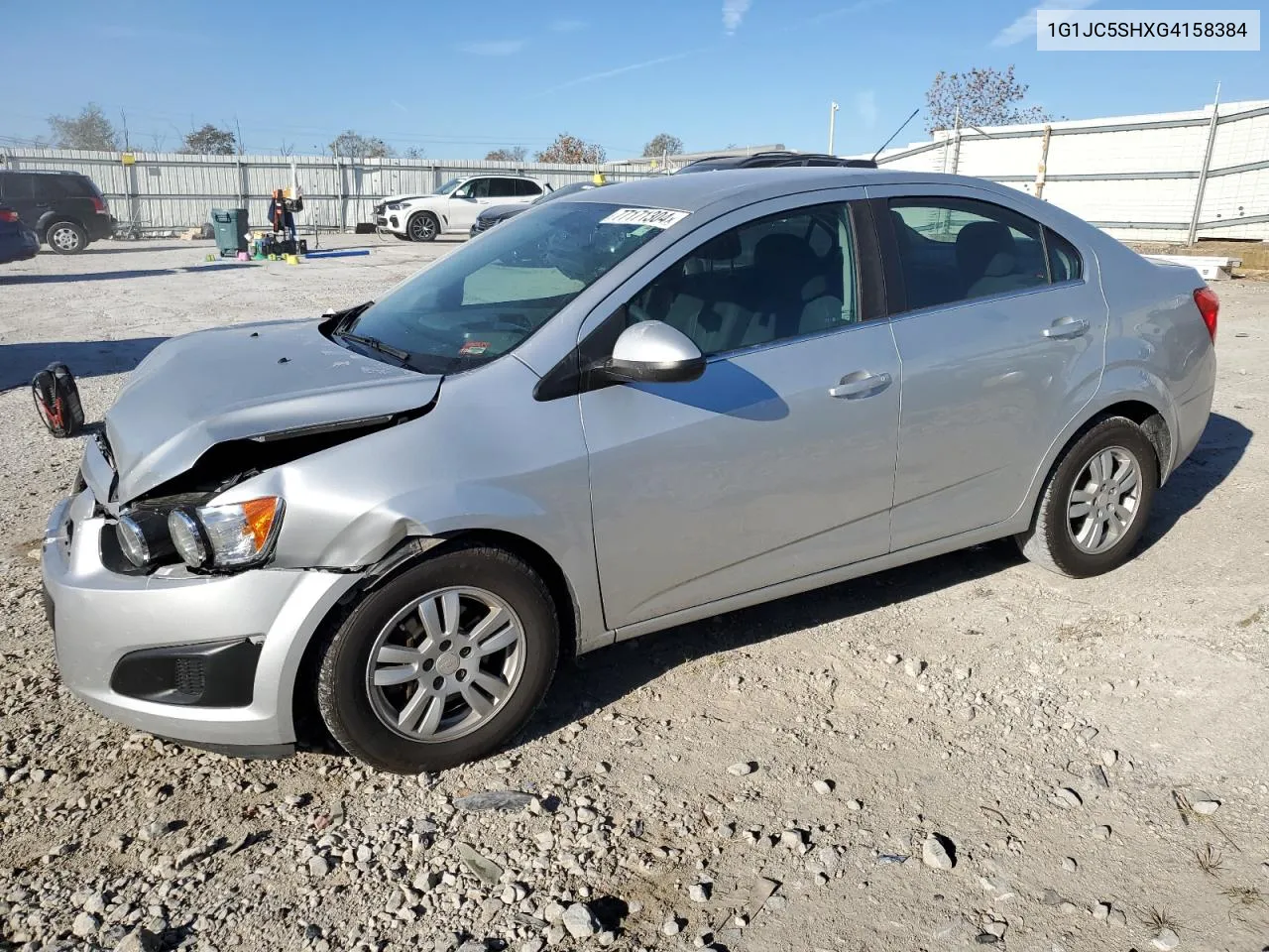 2016 Chevrolet Sonic Lt VIN: 1G1JC5SHXG4158384 Lot: 77171304