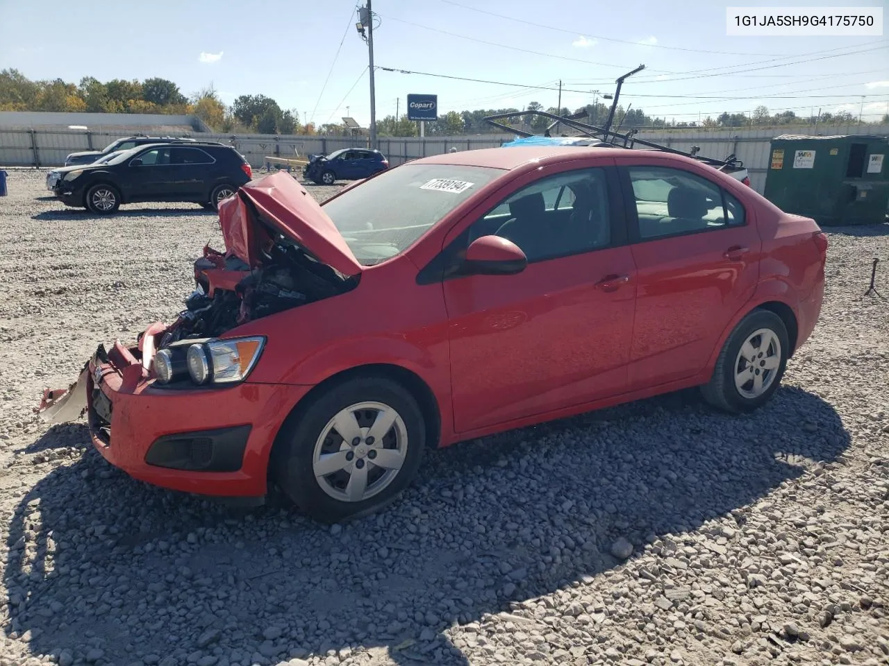 2016 Chevrolet Sonic Ls VIN: 1G1JA5SH9G4175750 Lot: 77339194