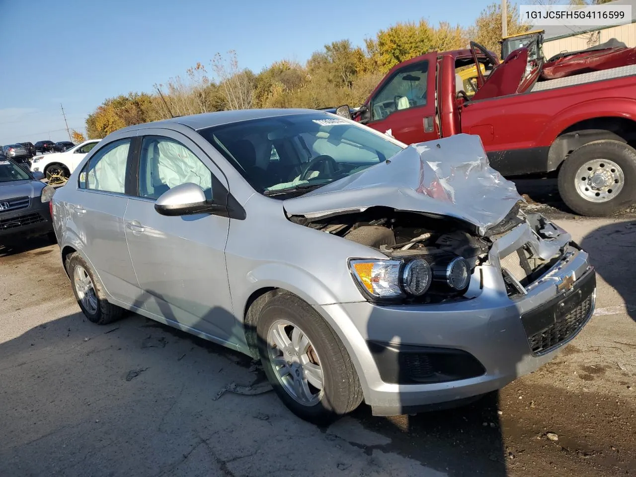 2016 Chevrolet Sonic VIN: 1G1JC5FH5G4116599 Lot: 77804074