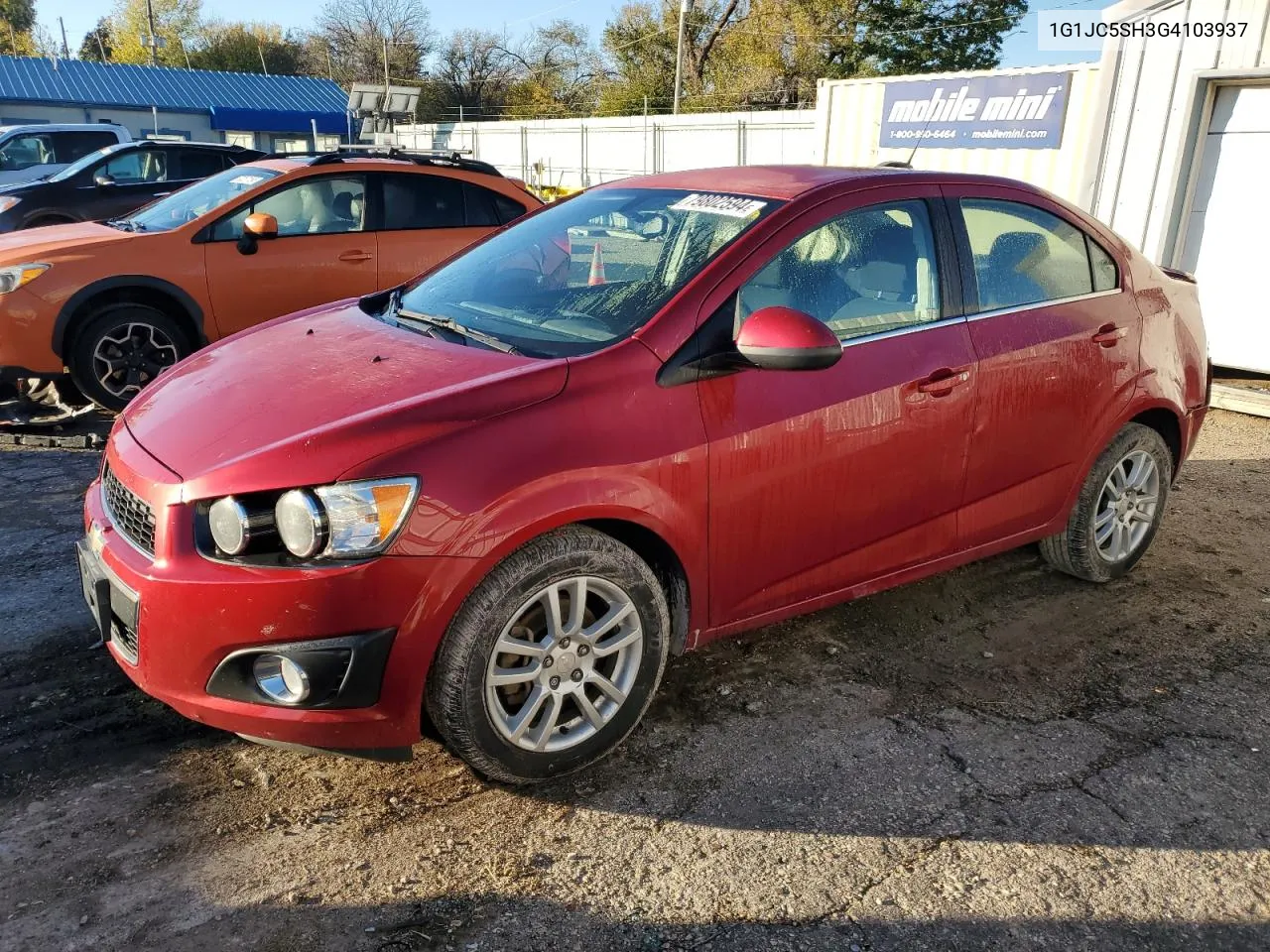 2016 Chevrolet Sonic Lt VIN: 1G1JC5SH3G4103937 Lot: 79802594