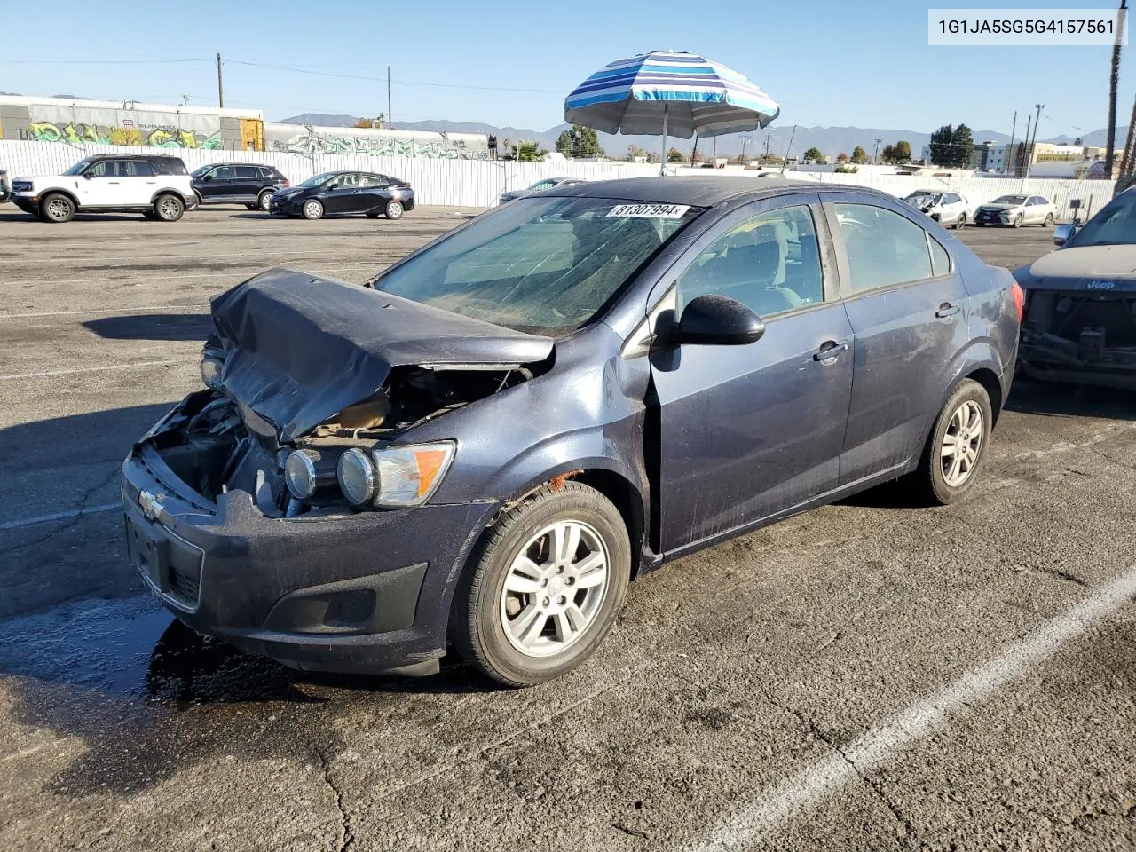 2016 Chevrolet Sonic Ls VIN: 1G1JA5SG5G4157561 Lot: 81307994