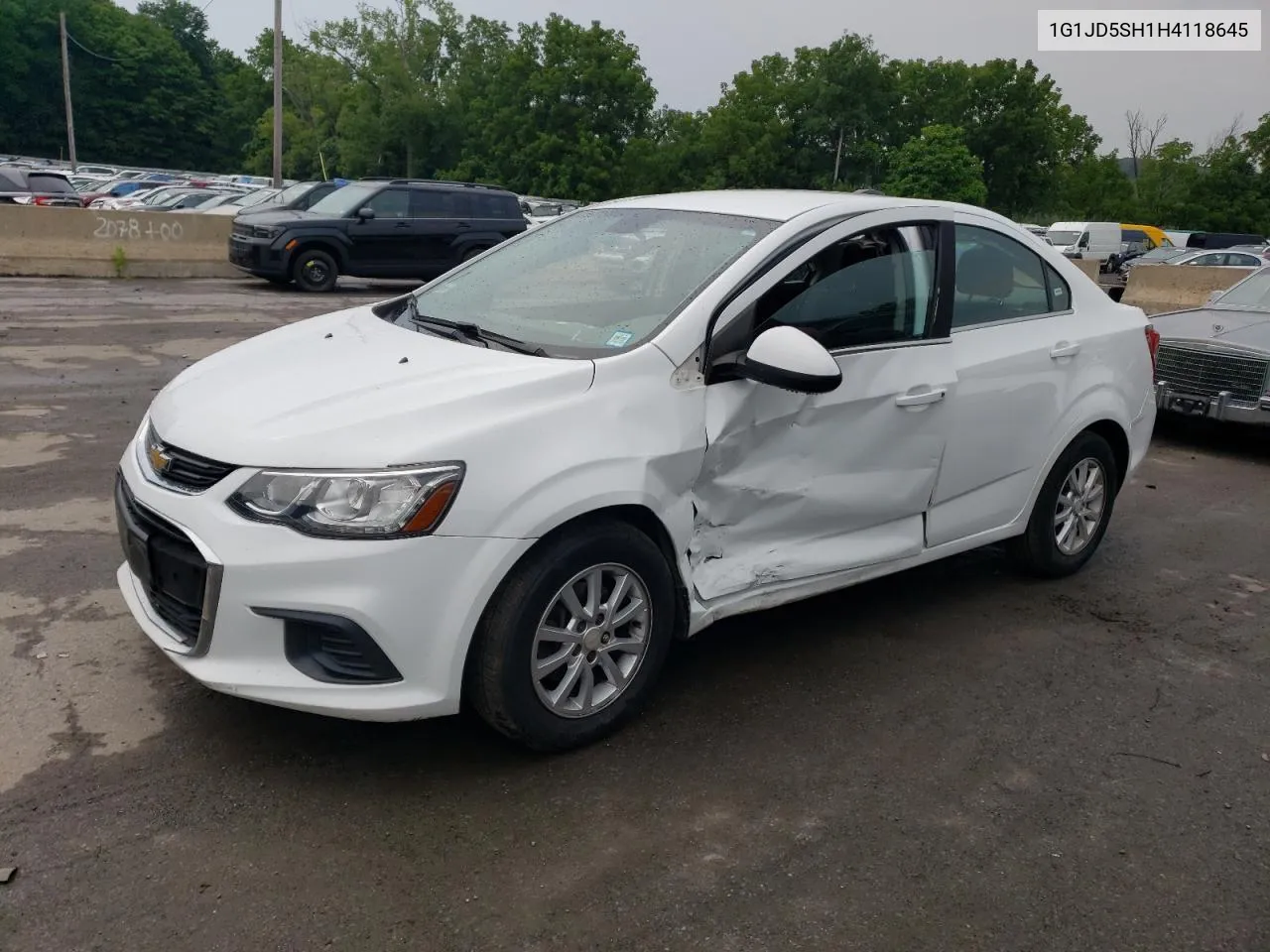 2017 Chevrolet Sonic Lt VIN: 1G1JD5SH1H4118645 Lot: 65724204