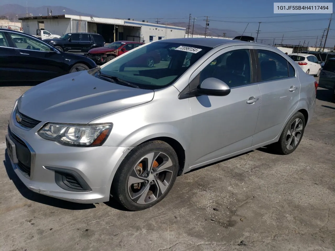 2017 Chevrolet Sonic Premier VIN: 1G1JF5SB4H4117494 Lot: 72099154