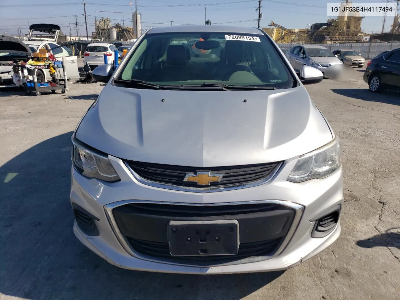 2017 Chevrolet Sonic Premier VIN: 1G1JF5SB4H4117494 Lot: 72099154