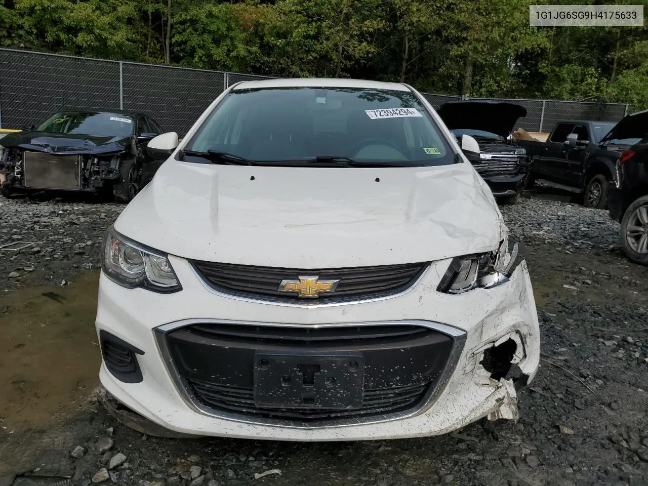 2017 Chevrolet Sonic VIN: 1G1JG6SG9H4175633 Lot: 72394294