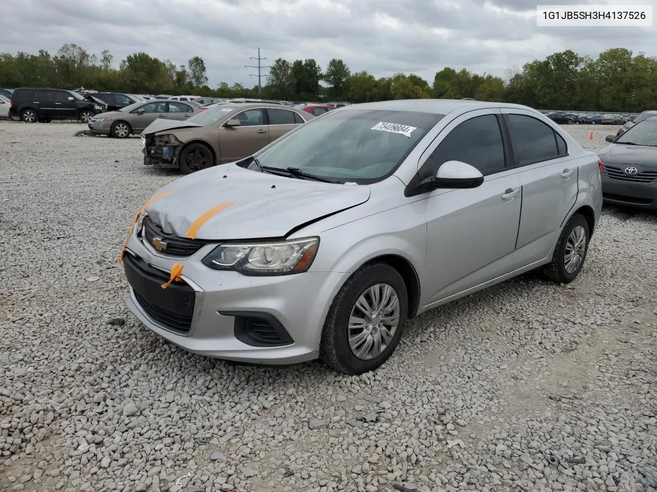 2017 Chevrolet Sonic Ls VIN: 1G1JB5SH3H4137526 Lot: 73409884