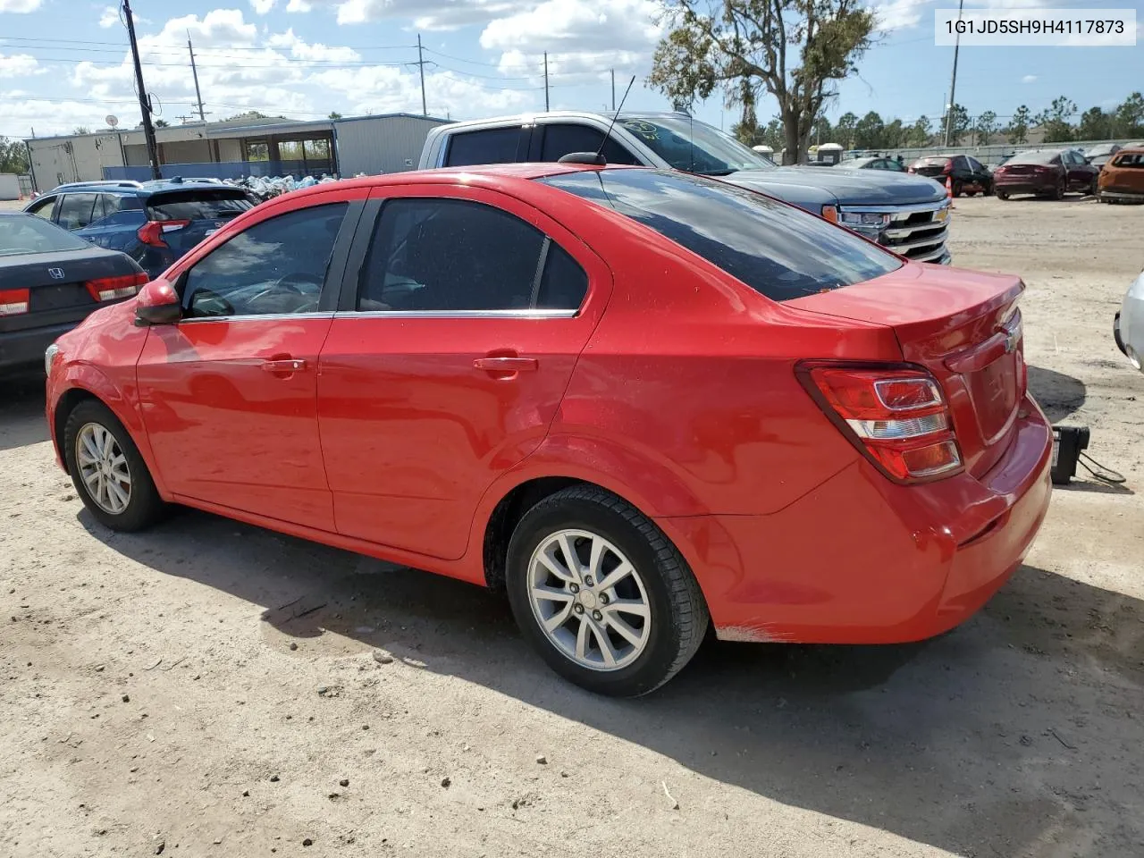 2017 Chevrolet Sonic Lt VIN: 1G1JD5SH9H4117873 Lot: 74334994