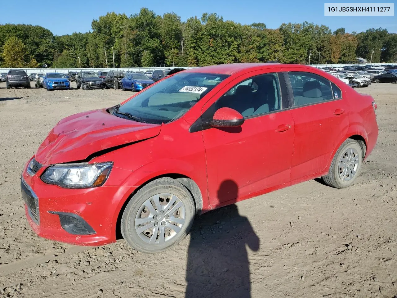 2017 Chevrolet Sonic Ls VIN: 1G1JB5SHXH4111277 Lot: 76552124