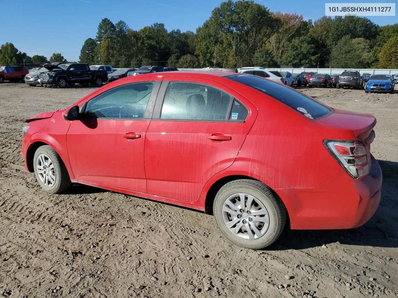 2017 Chevrolet Sonic Ls VIN: 1G1JB5SHXH4111277 Lot: 76552124