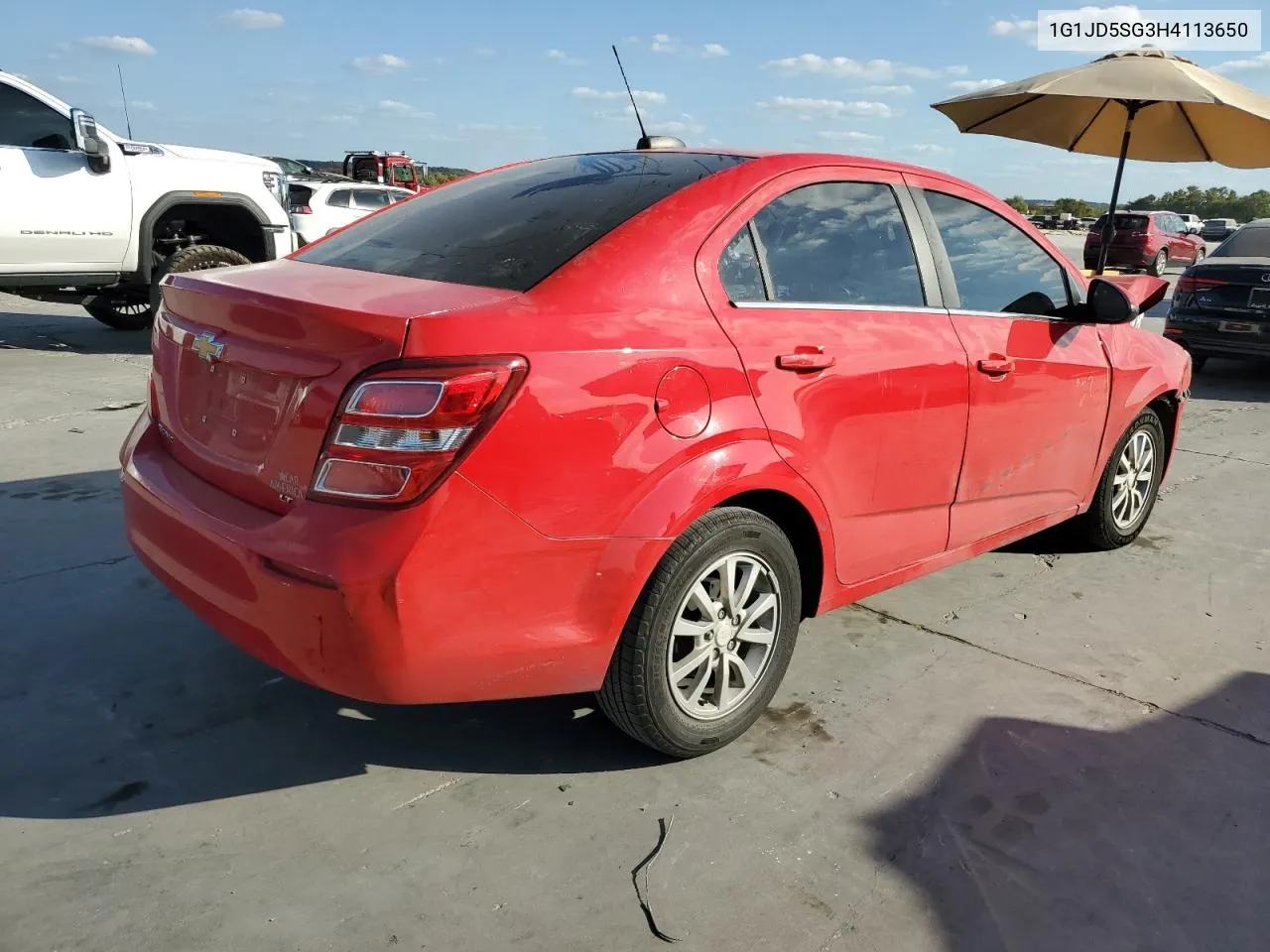 2017 Chevrolet Sonic Lt VIN: 1G1JD5SG3H4113650 Lot: 76816144