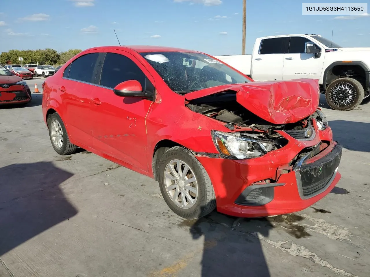 2017 Chevrolet Sonic Lt VIN: 1G1JD5SG3H4113650 Lot: 76816144