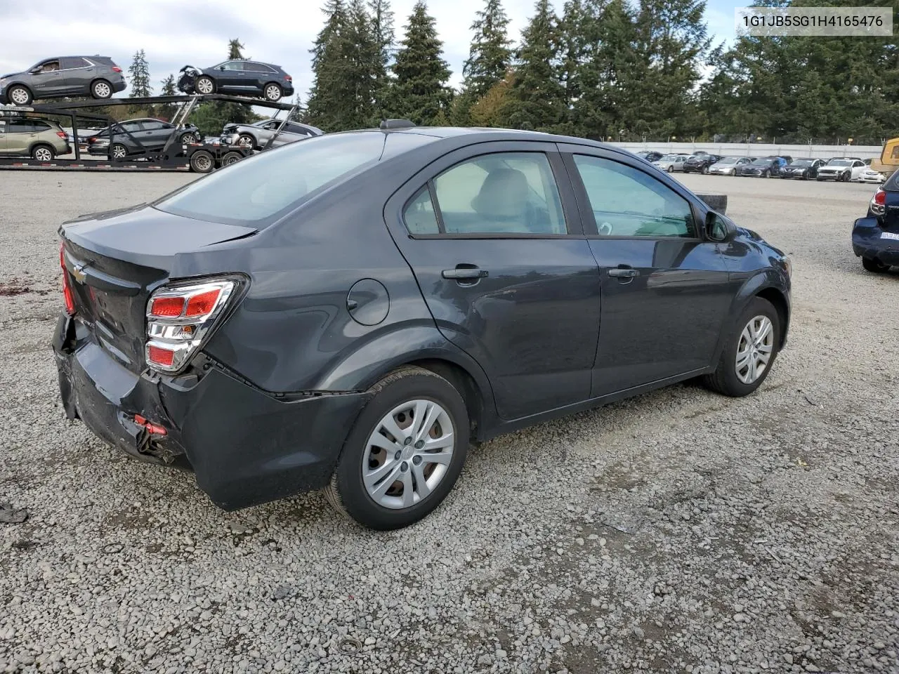 2017 Chevrolet Sonic Ls VIN: 1G1JB5SG1H4165476 Lot: 77964434