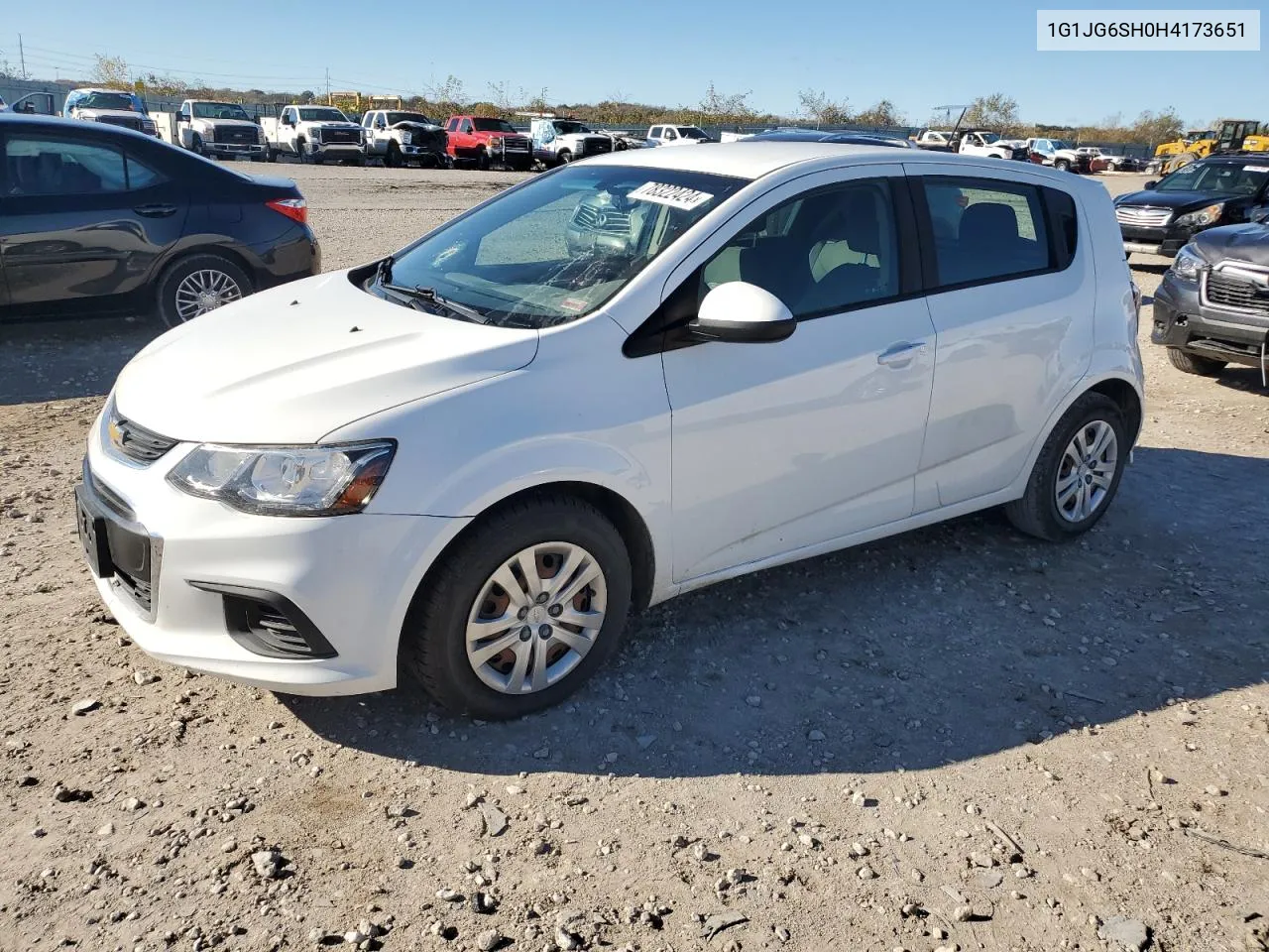 2017 Chevrolet Sonic VIN: 1G1JG6SH0H4173651 Lot: 78322424