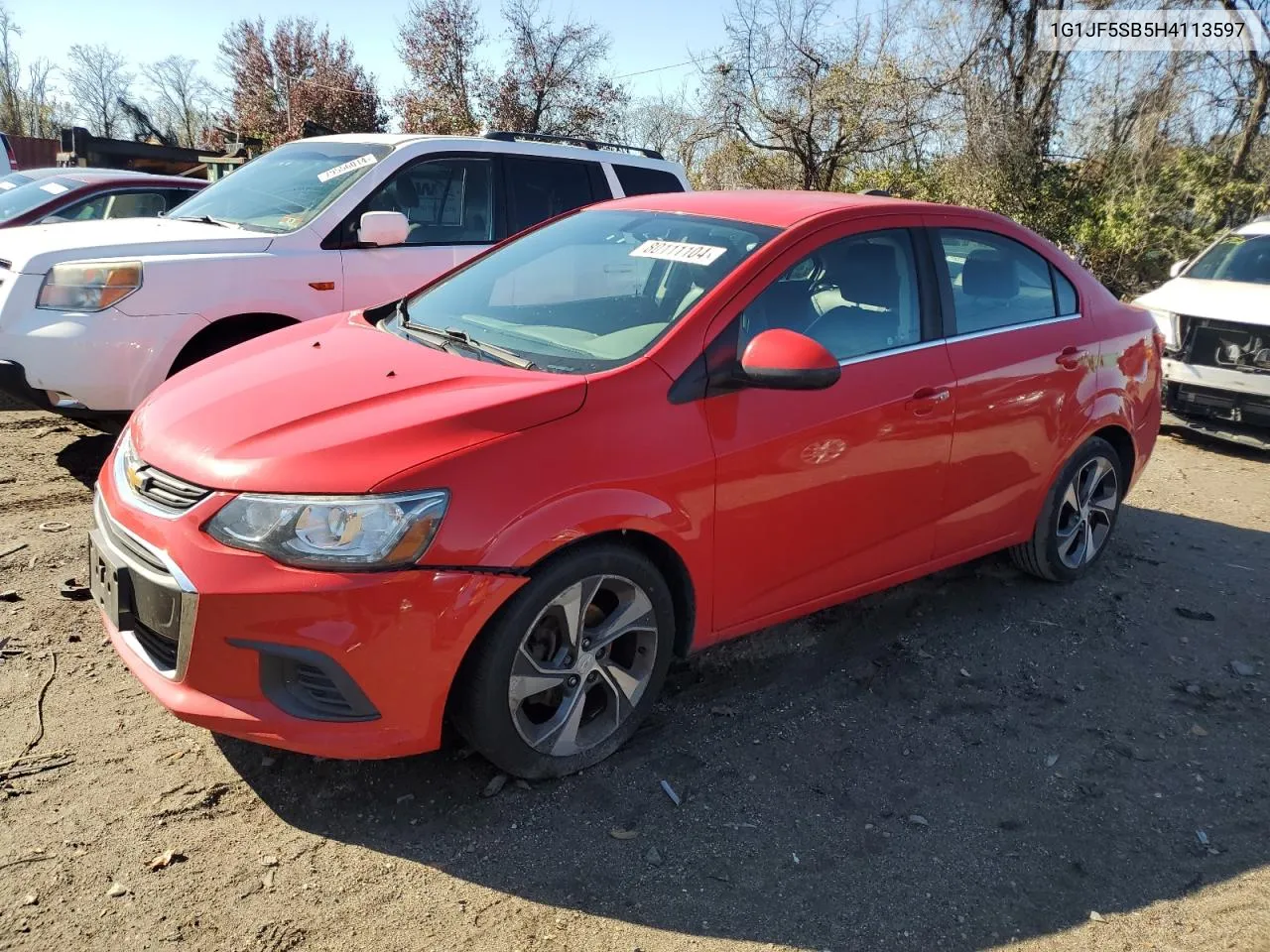 2017 Chevrolet Sonic Premier VIN: 1G1JF5SB5H4113597 Lot: 80111104