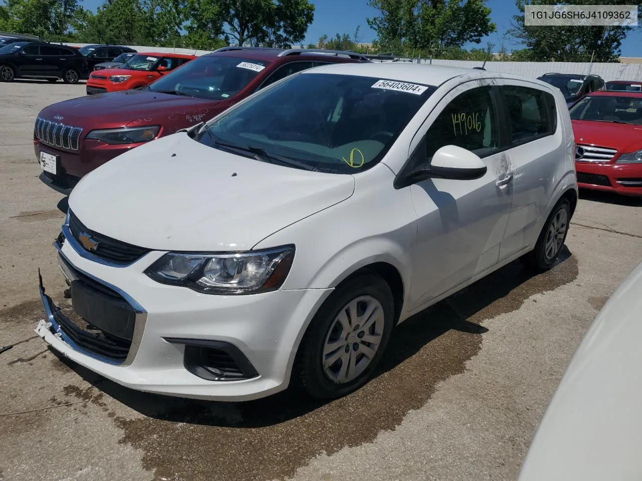 2018 Chevrolet Sonic VIN: 1G1JG6SH6J4109362 Lot: 56403604