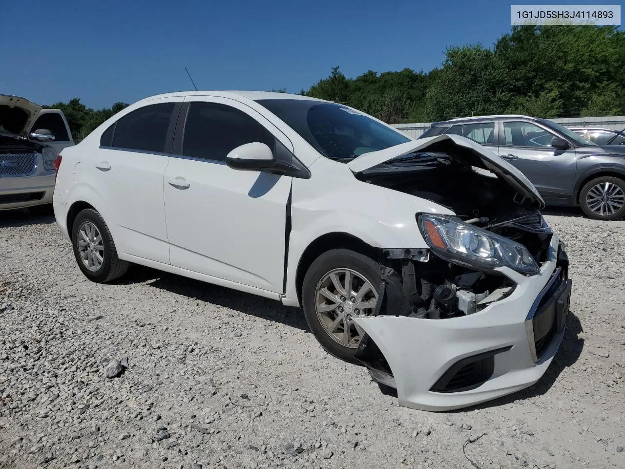 2018 Chevrolet Sonic Lt VIN: 1G1JD5SH3J4114893 Lot: 61393004